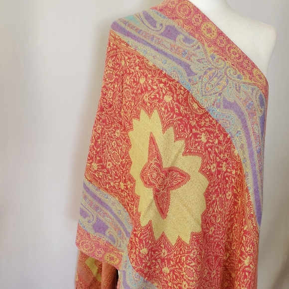 Collection Eighteen Accessories - Collection Eighteen Pastel Reversible Large Scarf Wrap